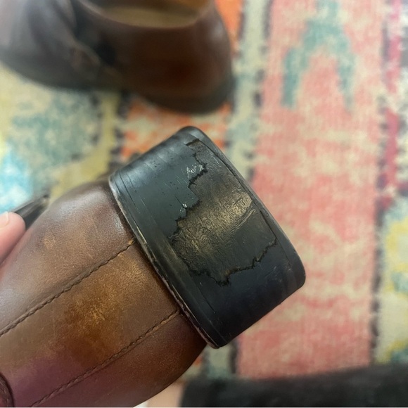 ARIAT - Women's Western Leather Buckle Strap Ankle Boots SIZE 9 - Picture 9 of 10